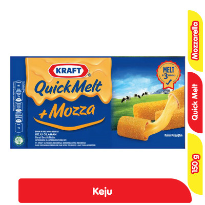 

Kraft Keju Quick Melt Mozza Box 150 g