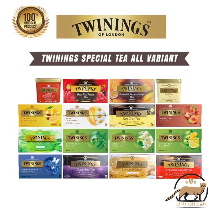 

TWININGS TEA ALL VARIANTS - BLACK TEA, INFUSIONS, FRUIT TEA, LOOSE