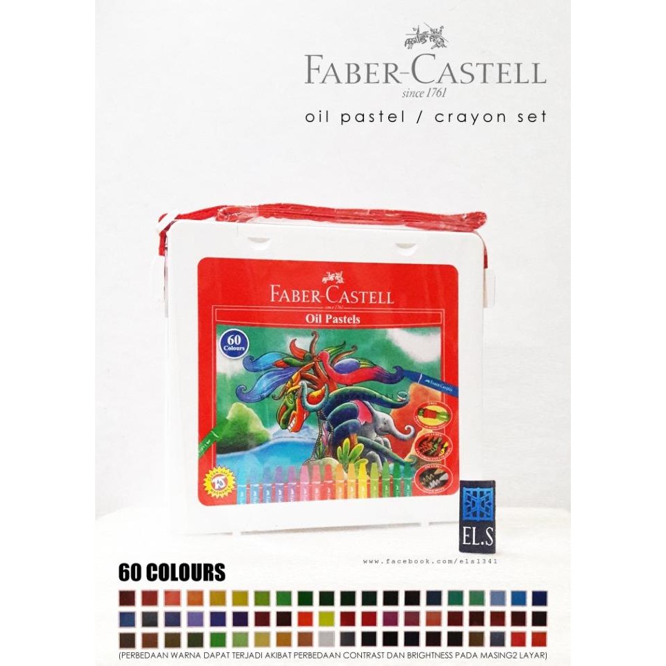 

Faber Castell Oil Pastel / Crayon 60 Colours