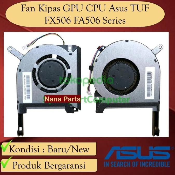 Cooling Fan Kipas Gpu Cpu Asus Tuf Fx506 Fx506Iu Fx506Lh A15 Fa506 New