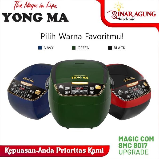 Magic Com / Rice Cooker Yong Ma Ymc8017 / Ymc 8017 ( 2 Ltr ) 100% Ori