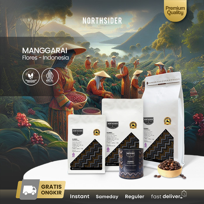 

Northsider Kopi arabika Flores Manggarai fully-washed coffee