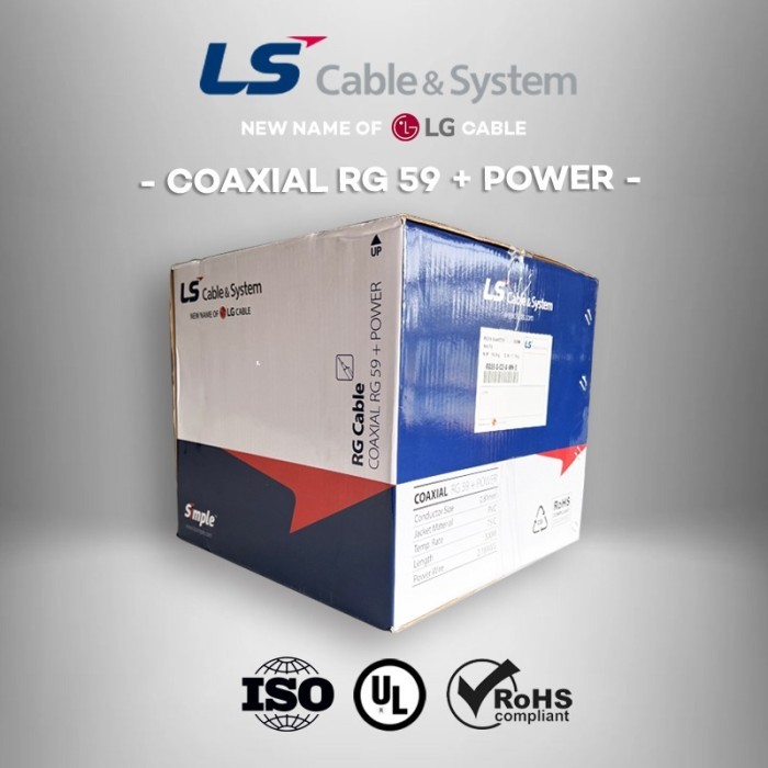 Terbaik Ls Coaxial Cable Rg59 / Rg 59 + Power / Kabel Cctv
