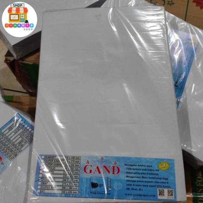 

Amplop Folio Putih + Lem
