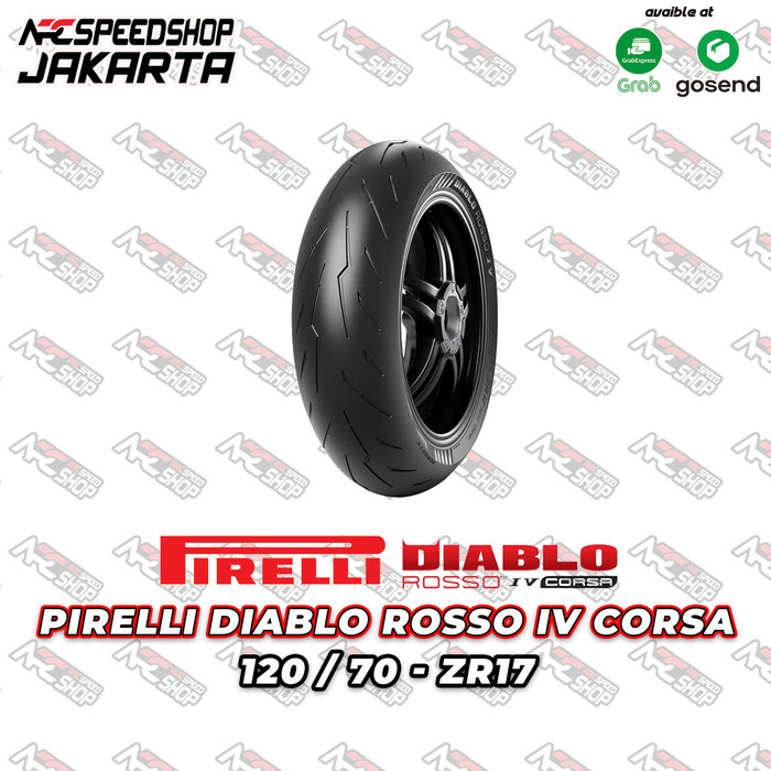 Ban Pirelli Pireli Diablo Rosso 4 Corsa 120 70 120/70 17 R17 Ring 17 ZX25R RR ZX6R ZX636 ZX10R RR H2