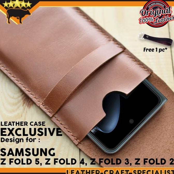 CASING HP KULIT LEATHER SLEEVE SAMSUNG Z FOLD 2 CASE HANDPHONE