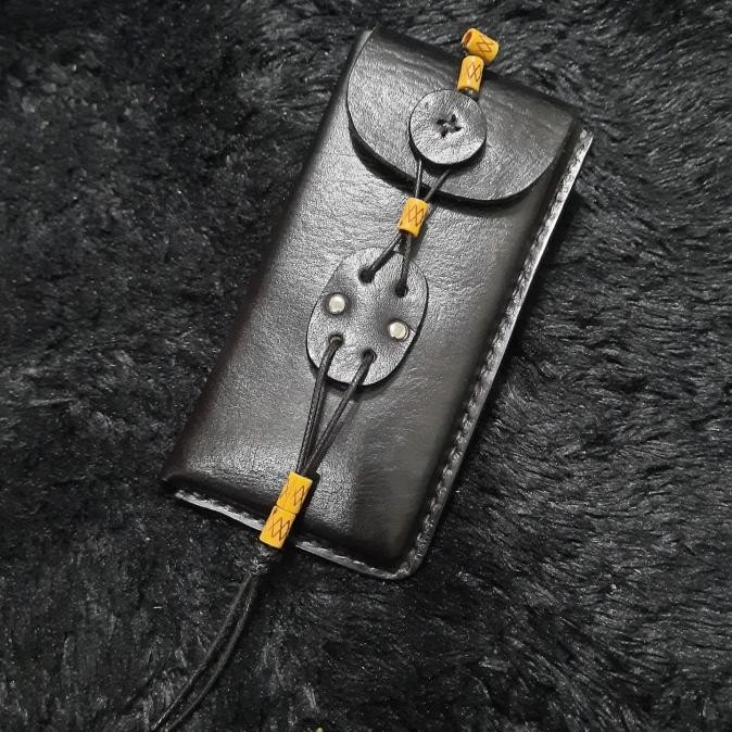 Casing Kesing Sarung Dompet Tas Tempat HP Pinggang Sabuk Kulit SHP