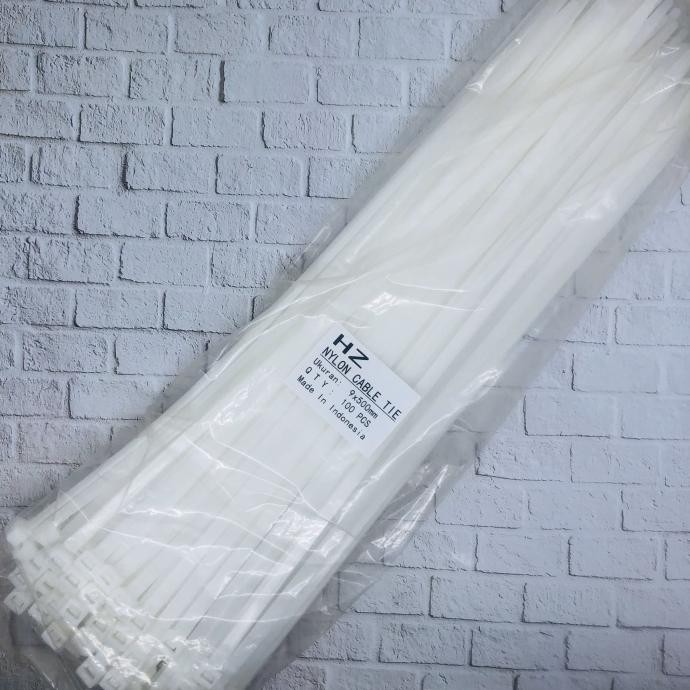 

Hz Cable Ties/Kable Tis/Kabel Ties 9 X 50 Mm Black And Hitam &Putih