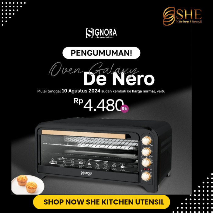 Oven Galaxy Signora De Nero Kapasitas 75 liter