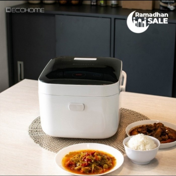 Rice Cooker Ecohome Low Carbo ELS 888 Multi Cooker -Hitam