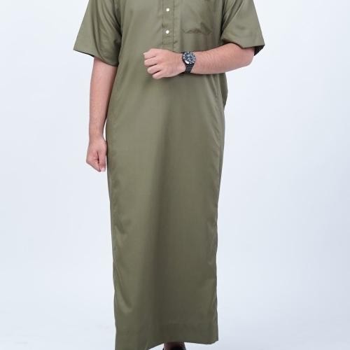 Gamis Premium Slimfit Pria Dewasa Jubah Arab Slimfit Lengan Pendek Terlaris
