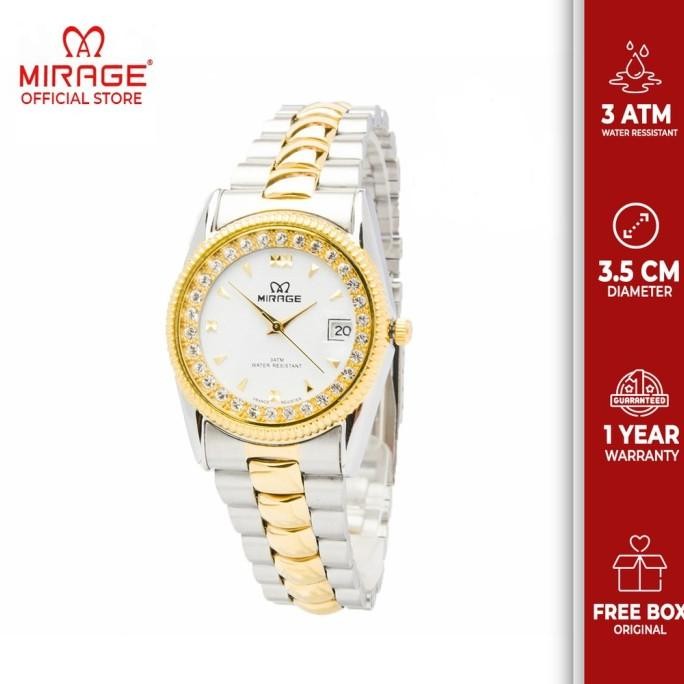 Mirage Jam Tangan Wanita Rx Comb Silver/Gold/White