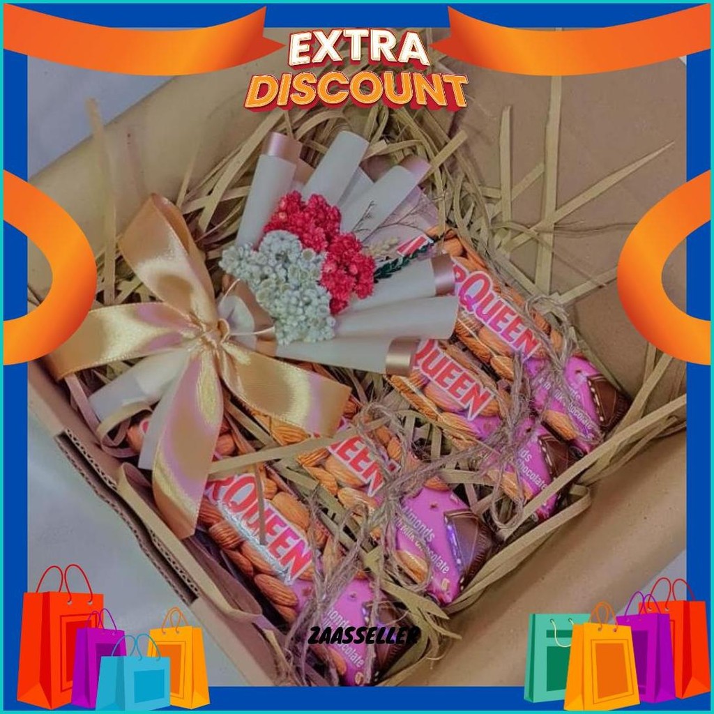 

Hampers Gift Box Coklat Silverqueen Kado Ulang Tahun / Anniversary / Valentine/ Wisuda / Lebaran Siap Kirim