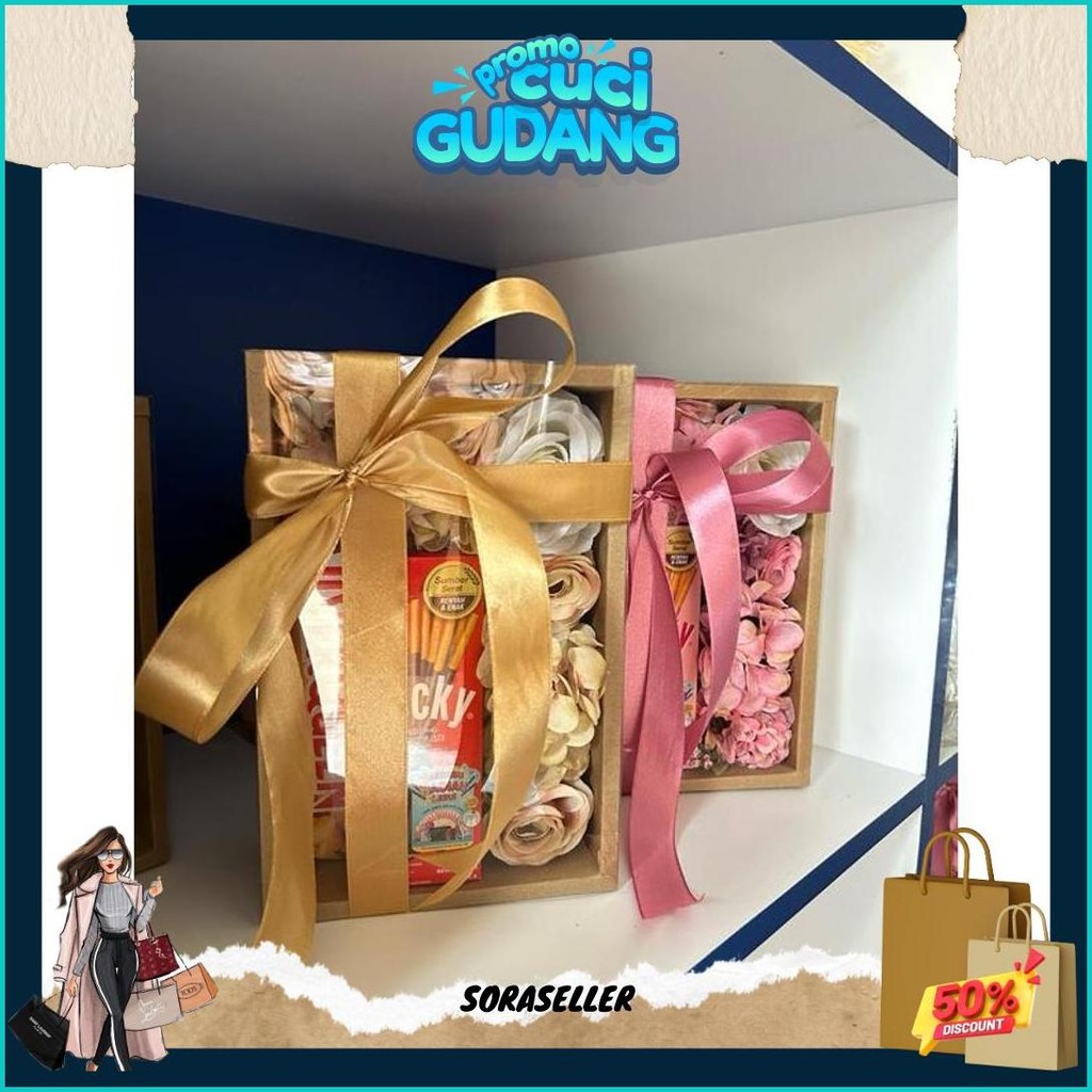 

Box Gift Cokelat Pocky Bunga / Kado Valentine /Kado Wisuda Original Produk