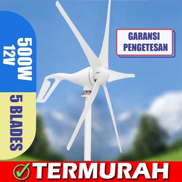 TERBARU Turbin Angin / Wind Turbine 500W + Controller / Wind turbine / PROMO
