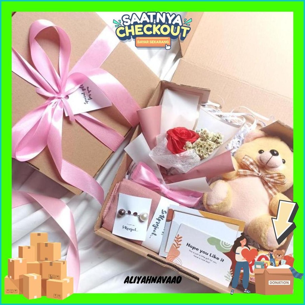 

Kado Valentine | Gift Box Boneka | Kado Anniversary| Kado Makassar Original Produk