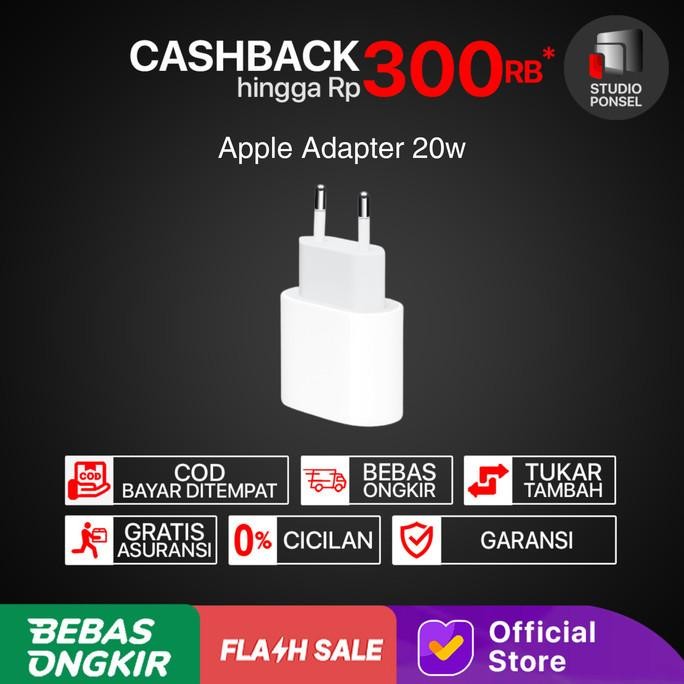 Apple 20W Usb-C Power Adaptor Mhjf3 Original Charger Iphone 12 11