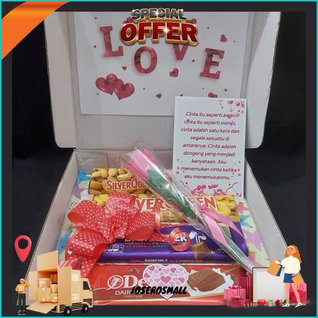 

Hampers Snack Kado Bingkisan Hadiah Parcel Coklat Valentine 1-6 Termurah Banget
