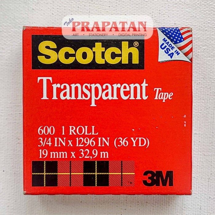 

Scotch Transparent Tape 19mmx32.9m