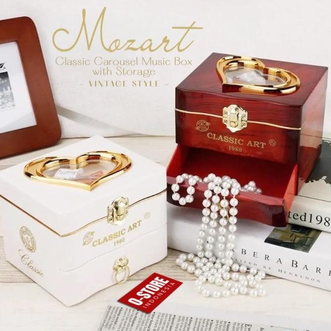 Kotak Musik Balet Kecil Music Box Ornamen Hiasan Meja Souvenir Mozart JS01