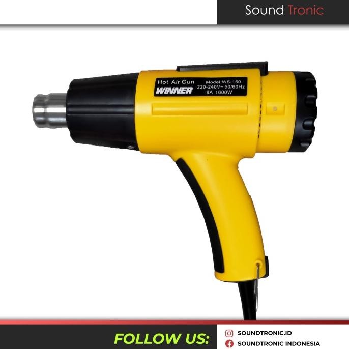 HOT GUN Heat Gun / Hot Air Gun WINNER LOW WATT (Watt Rendah)