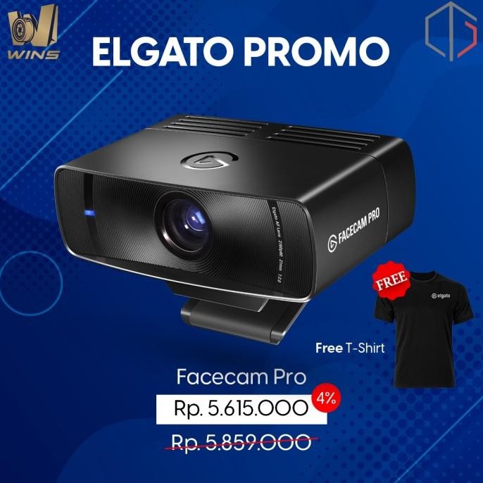 Elgato Facecam Pro 4K 60Fps Profesional Webcam Garansi Resmi