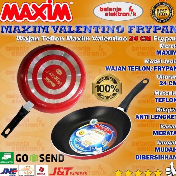 Maxim Valentino Fry Pan Wajan Teflon 24 Cm