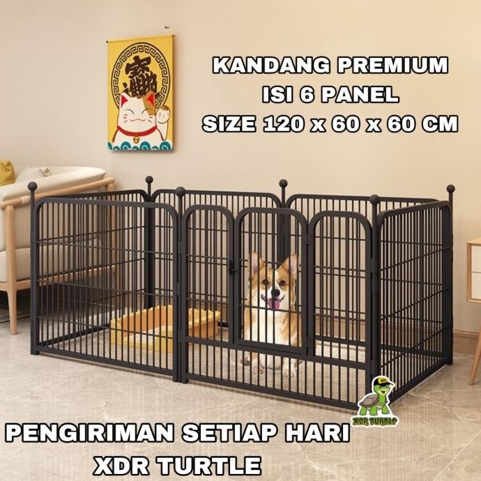 Kandang Anjing Kucing Premium Besar Pagar Anjing Dog Fence Kuat Kokoh