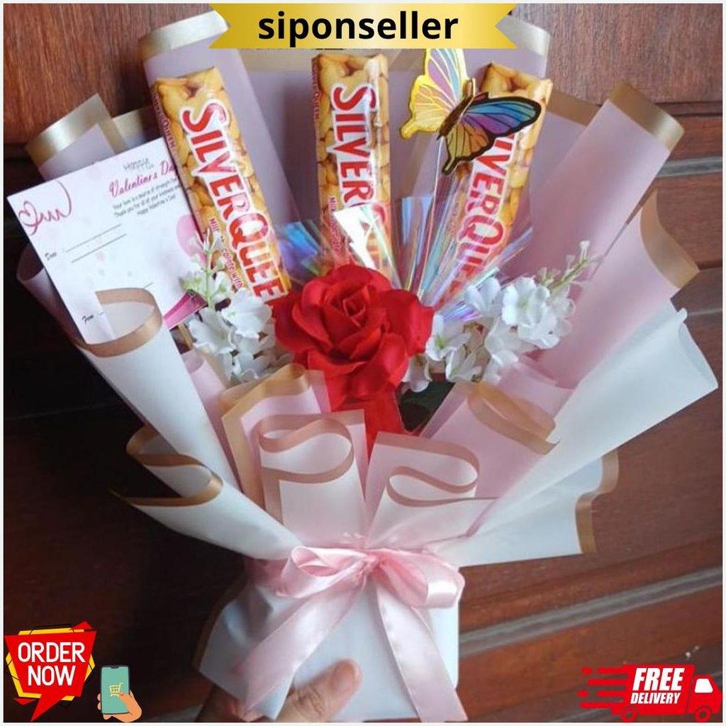 

Buket Coklat Kupu Mawar Valentine / Buket Valentine Premium Terlaris
