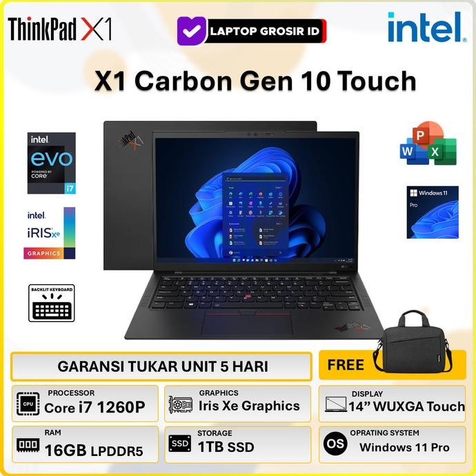 Lenovo Thinkpad X1 Carbon Gen10 Touch I7 1270P 32Gb  1Tbssd  W11 Pro