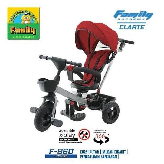 Sepeda Roda Tiga Family Stroller Clarte 360 F960