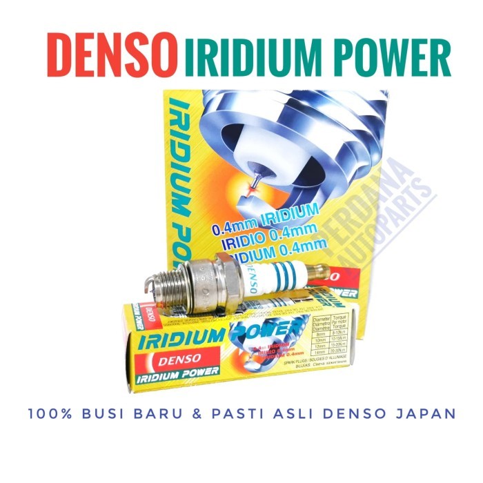 Busi Motor 2Tak Pendek Jamin Asli DENSO Iridium Power