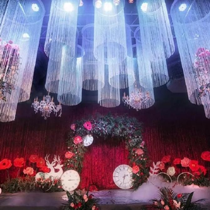 || PROMO  ~`~ TIRAI BENANG PUTIH Glitter 3x3 Premium ||~~~