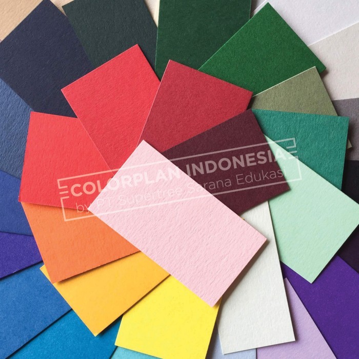 

Kertas Colorplan 270gr size A3 (1 Pack isi 4 lembar per warna)