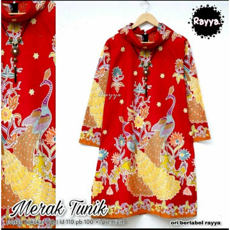Tunik Merak Batik Solo Tunik Batik Wanita
