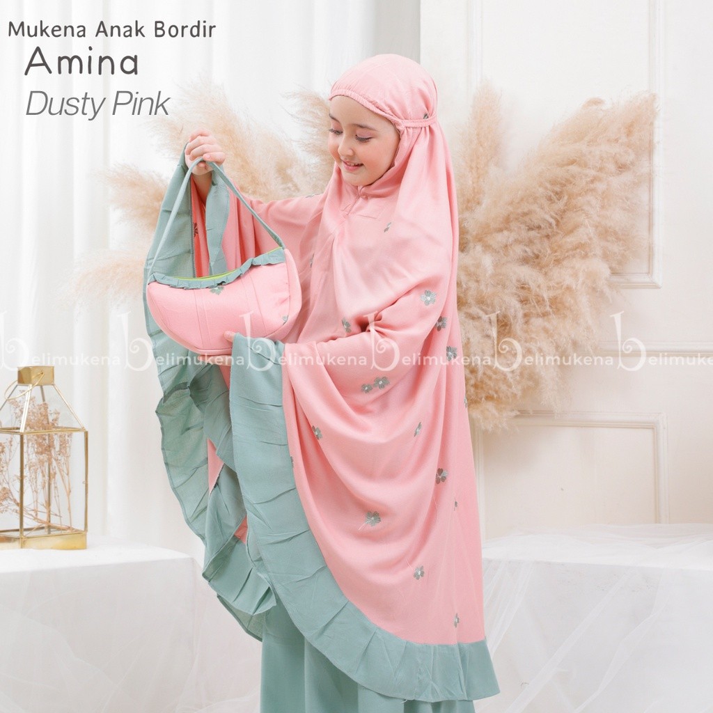 Mukena Anak Rukoh Mukenoh Tanggung Ramadhan Rok Sholat Muslim Mokenah Muukena Cewek Dewasa Tarawih M