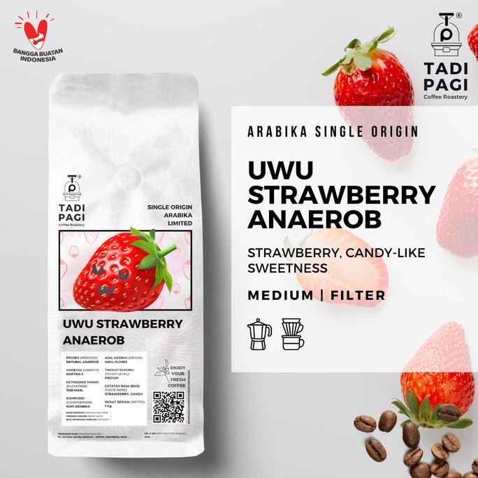 

Arabika Uwu Strawberry 200 Gr Roast Bean Coffee - Kopi Biji Matang