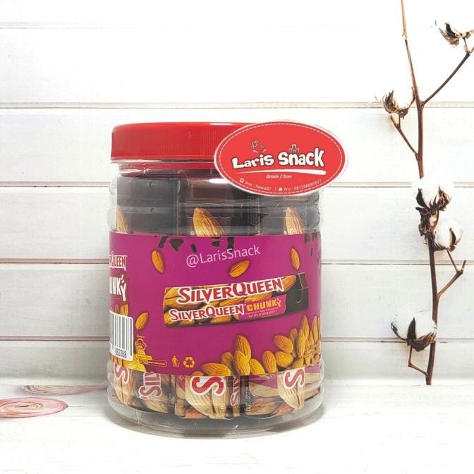 

Coklat Silverqueen Bar Chunky Jar Almond 30gr MBS