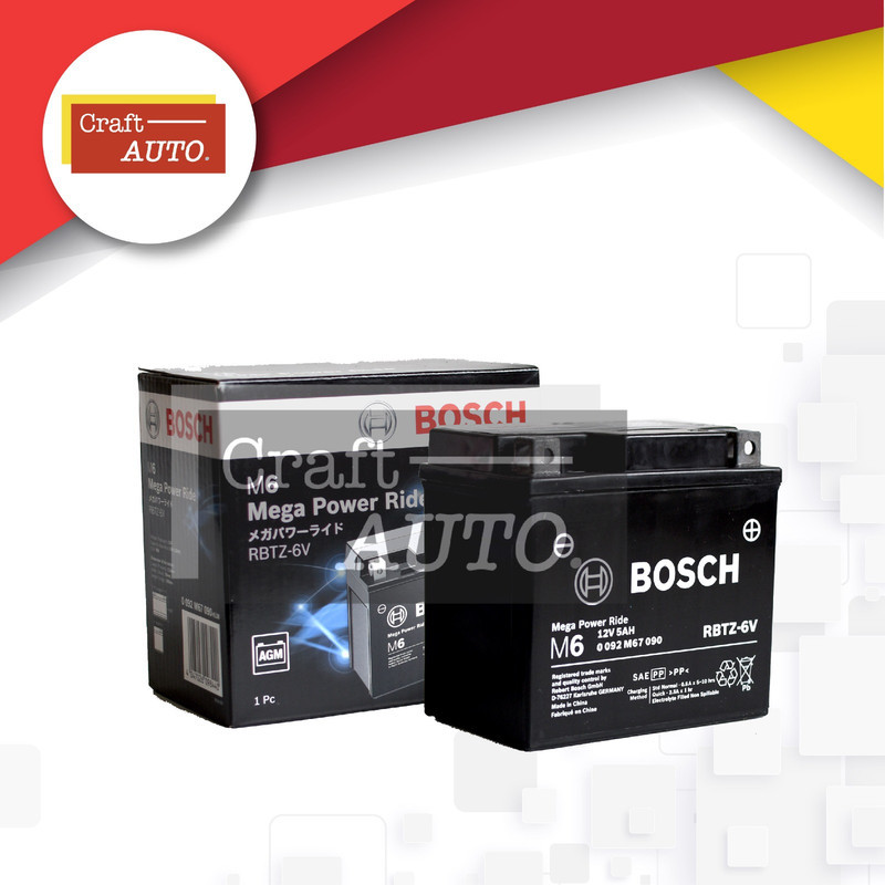 Aki Motor Honda Vario 125 & 150 Bosch RBTZ-6V