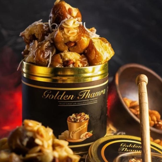 

Kurma Keju Golden Thamra Sukkari Keju Almon Madu Yaman