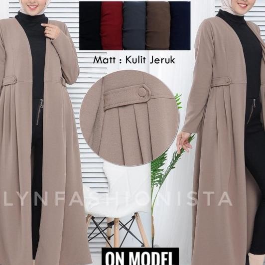 LONG CARDIGAN WANITA LENGAN PANJANG/ VIKA OUTER/BLEZER GAMIS TEBAL Terlaris