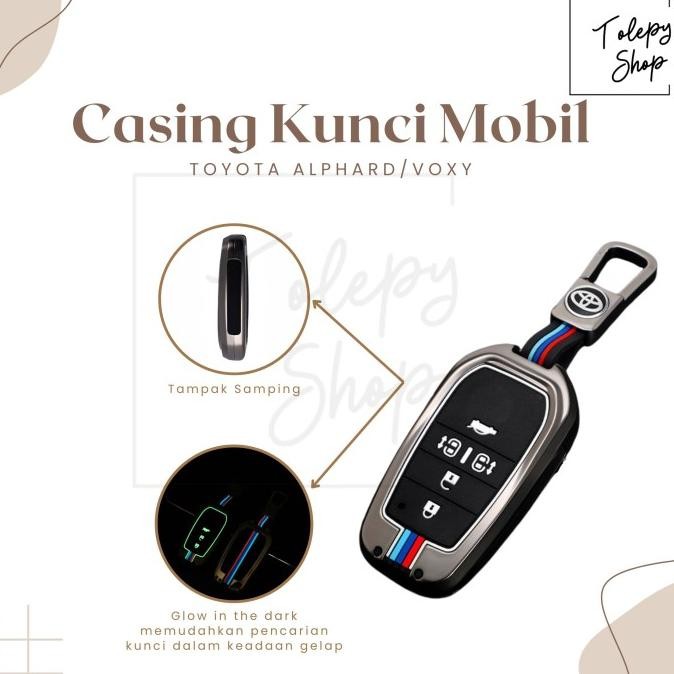 Cover Kunci Toyota Alphard / Voxy / Car Key Cover Terlaris