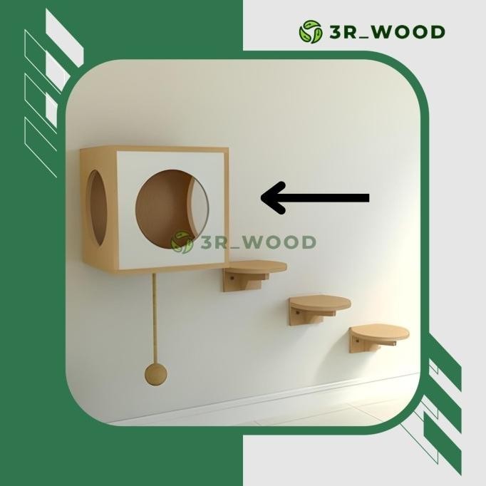 PROMO Taman Bermain Kucing/Cat Playground Aesthetic/Rumah Kayu Kucing