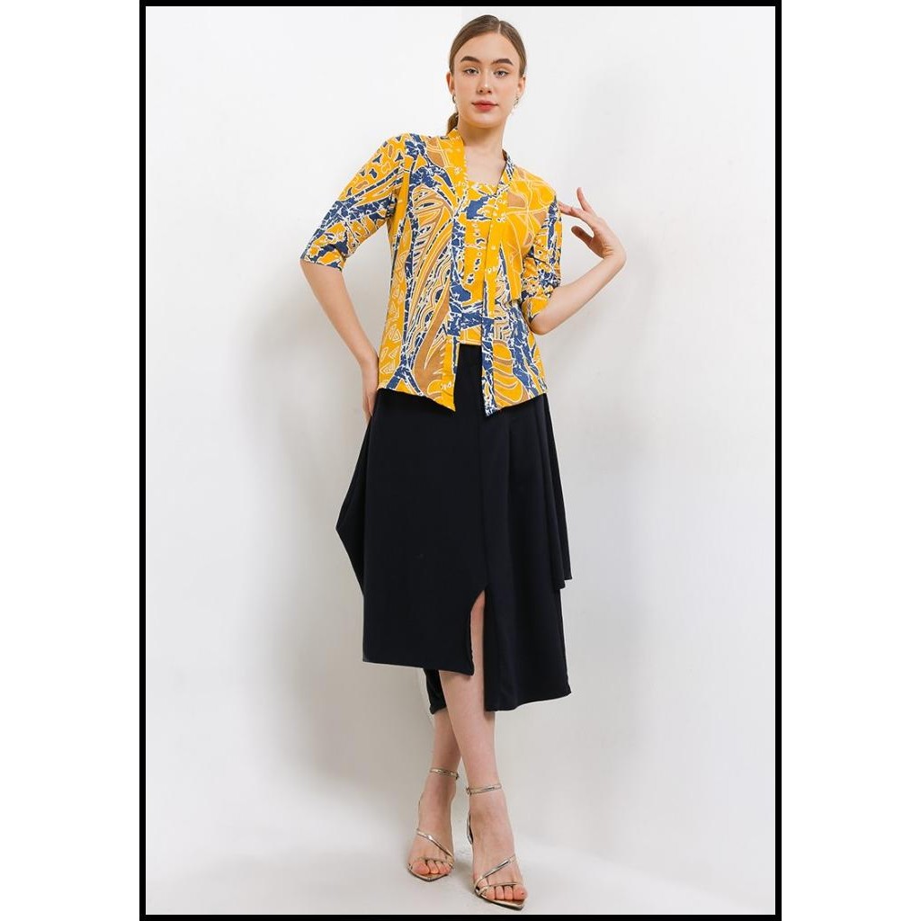 Batik First Kebaya Batik Classic Batik Abstract Yellow Best Seller
