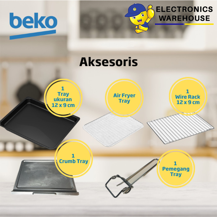 Beko Mini Oven Dan Air Fryer 19L Bmf19Eg #Gratisongkir #Sale #Discount