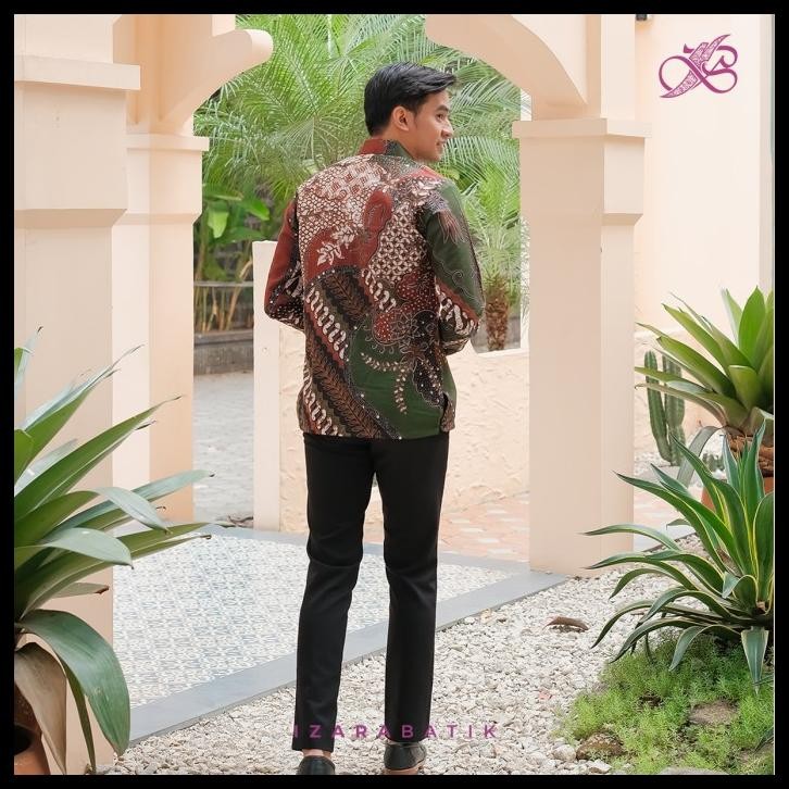 Zivana Burgundy - Gaun Couple Kebaya Batik Modern Best Seller
