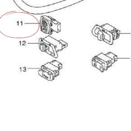 Saklar Lampu Dimmer-Switch Assy Suzuki Spin Skydrive Original Sgp Barang Langka