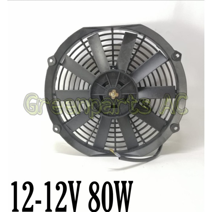 Extra Fan - Kipas AC Mobil 12 Inch 12V 80W