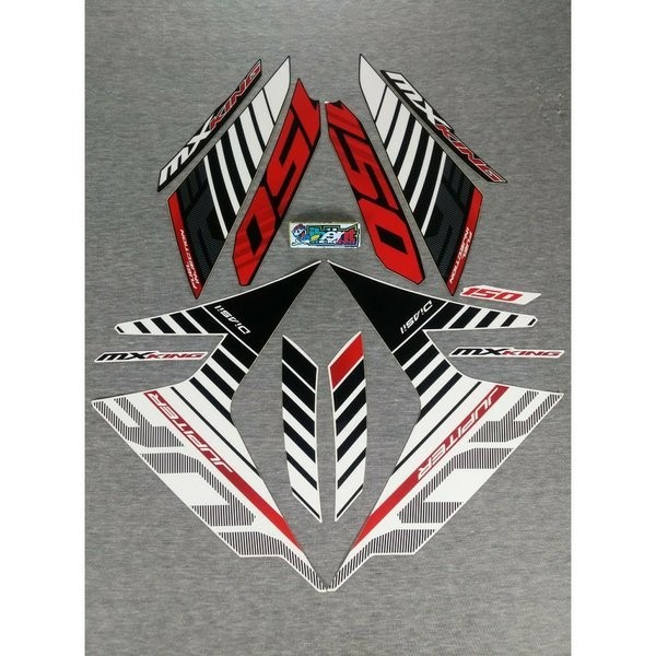 Sticker Stiker Striping Lis Standar Ori Yamaha Jupiter Mx King Putih Tahun 2015 Barang Langka
