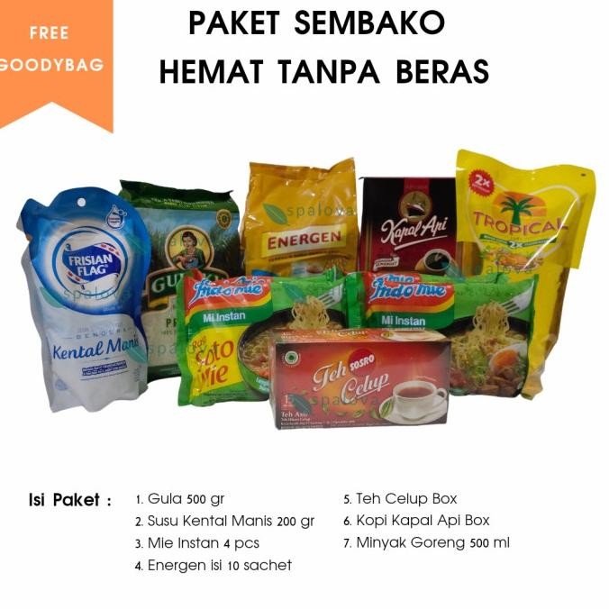 

Paket Sembako Hemat Tanpa Beras